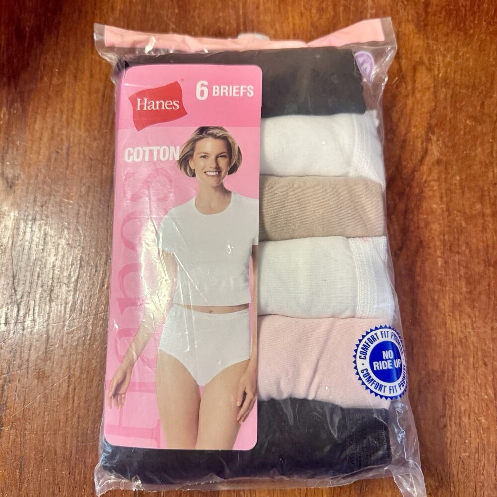 Vintage 2006 Hanes 6-Pack Cotton Briefs Size 10 Tall NOS Deadstock New